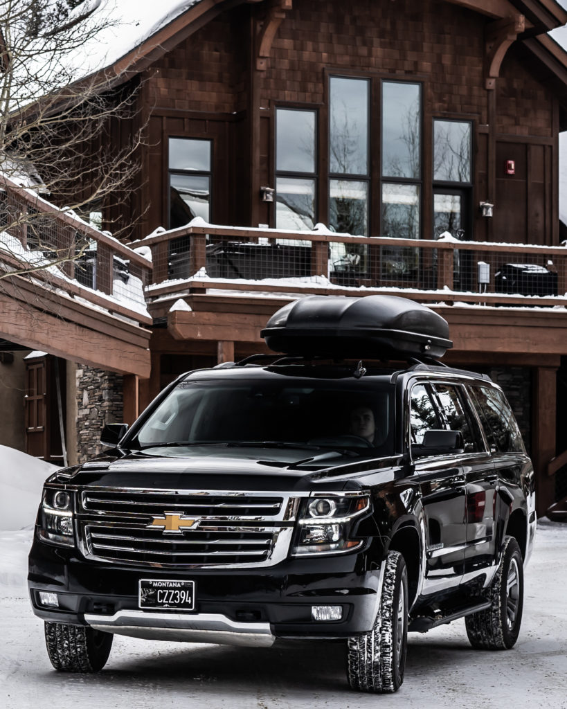 Montana luxury SUV private driver services for corporate events. 